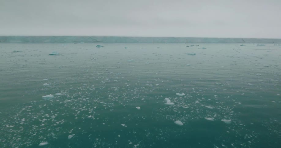 The sea is full of ice