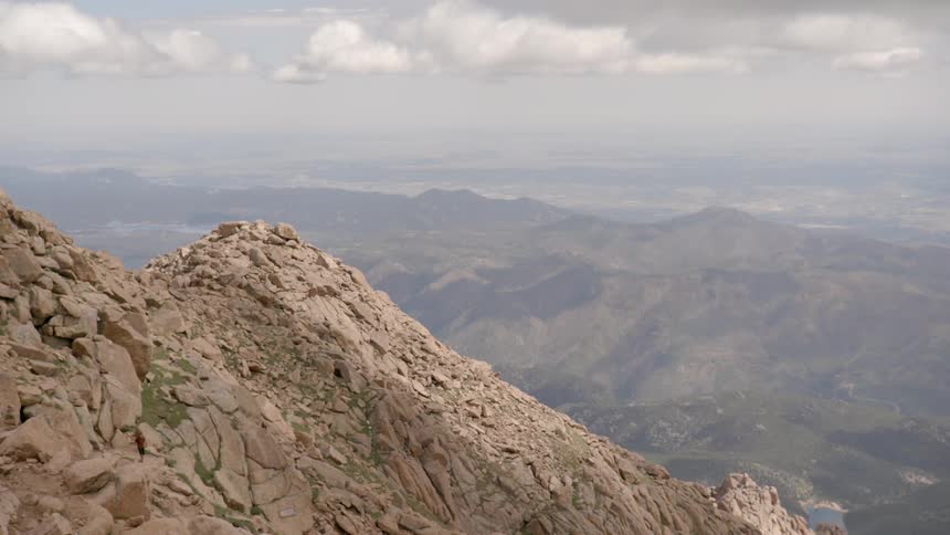 View of mountain range on a cloudy day