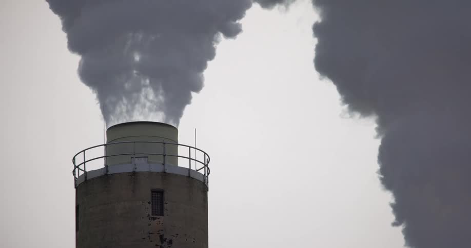 Smoke rises from the chimney