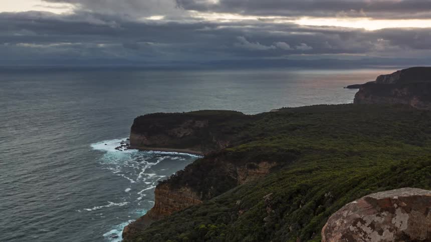 Time passes over the coast