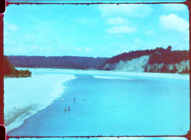 A view of a beach with water