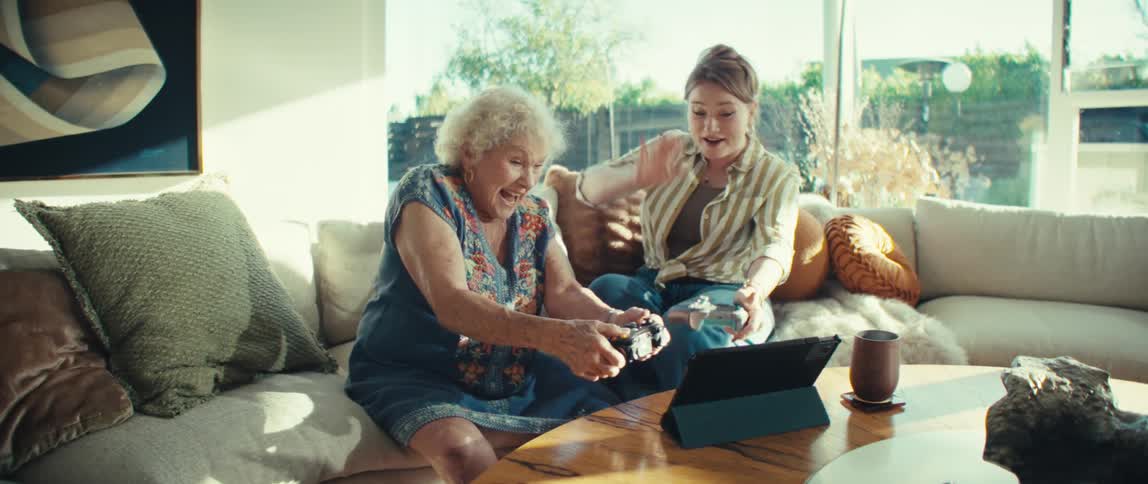 Two women playing video games