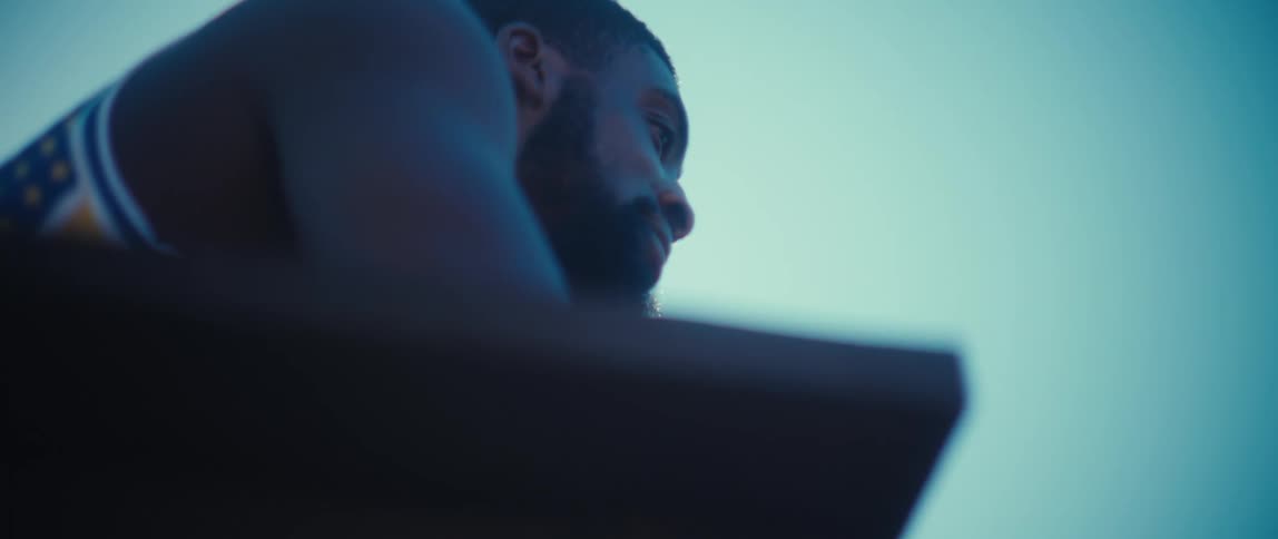 A man sitting outdoors