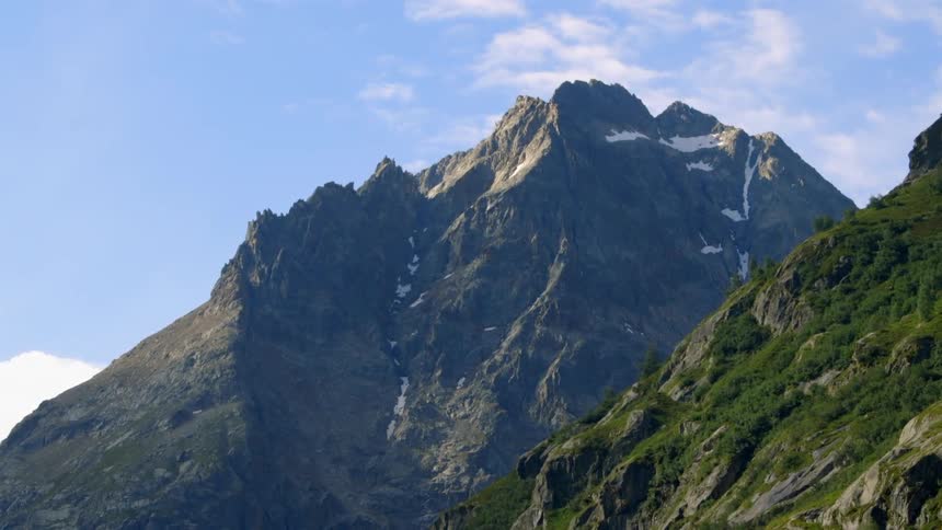 View of mountains on a sunny day