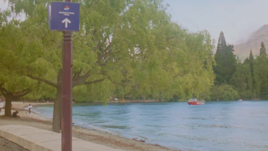 A view of a lake on a sunny day
