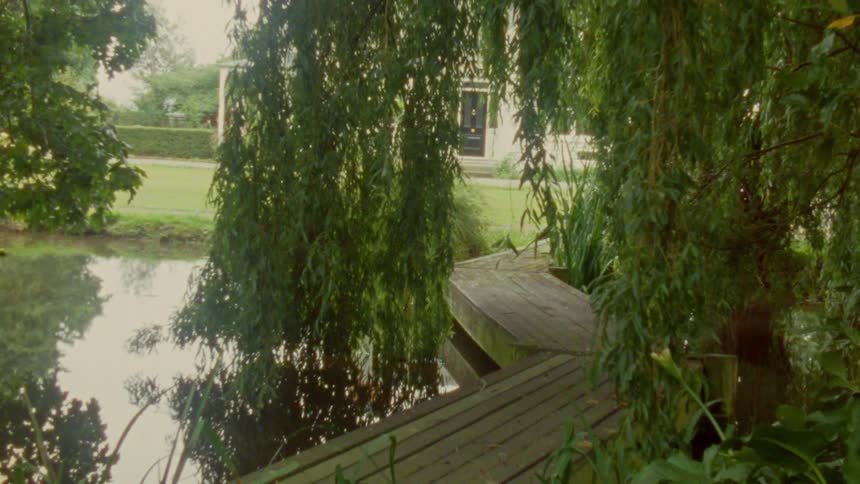 A view of a landscape with water in it