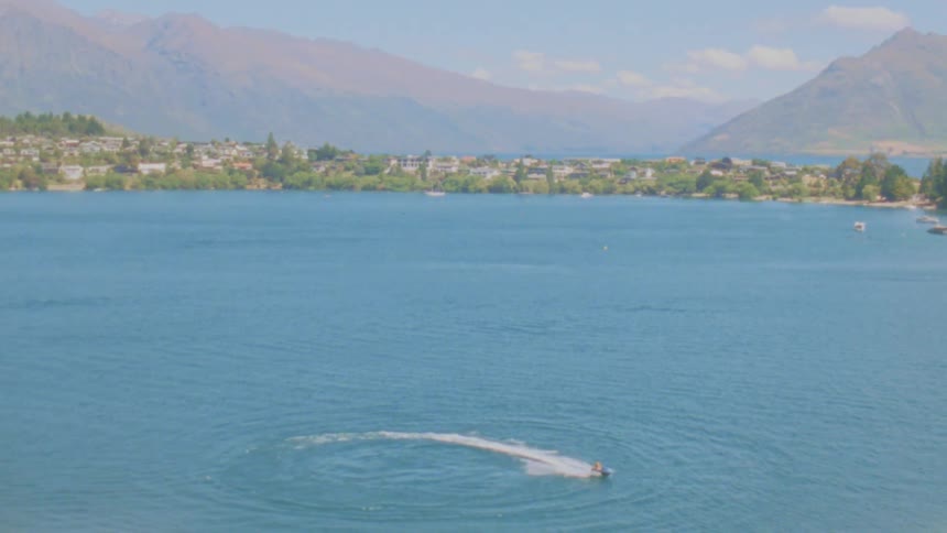 A view of a lake on a sunny day
