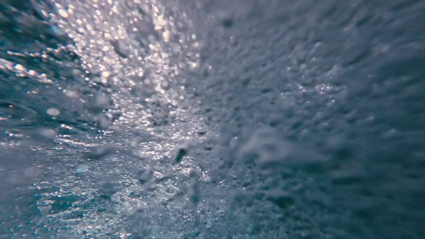 A view of water in the ocean