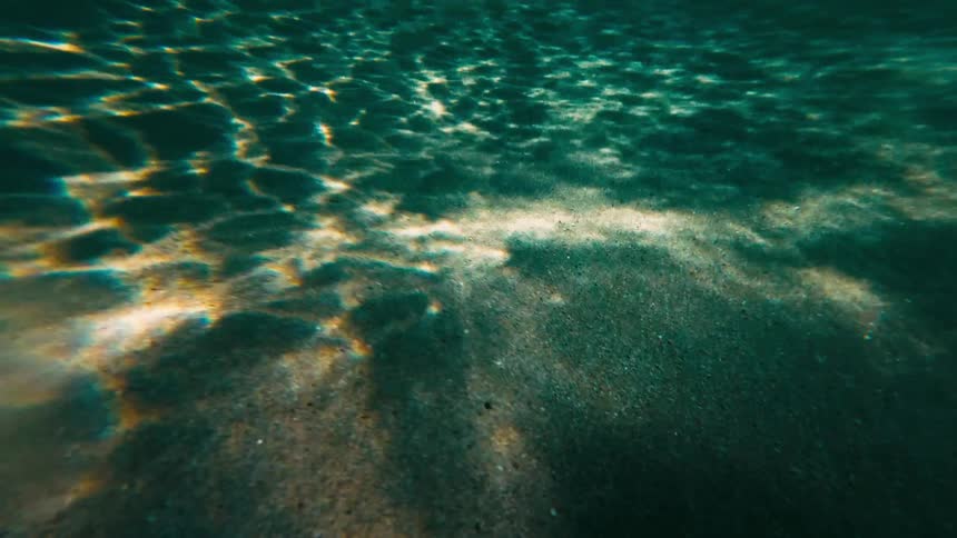 A view of the ocean on a sunny day