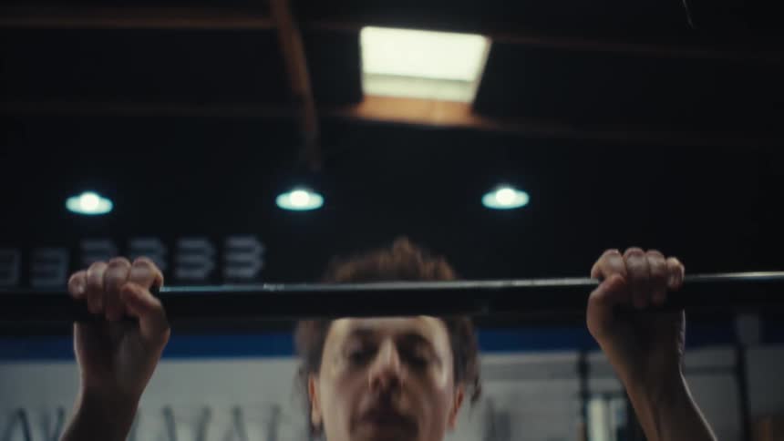 A woman doing exercises in a gym