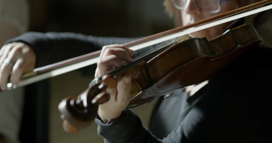 Woman playing the violin