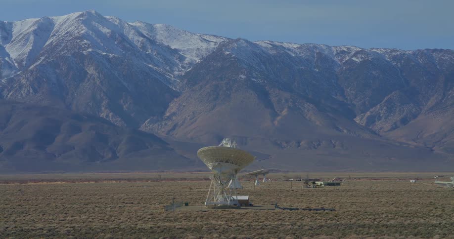 A view of some towers in the desert