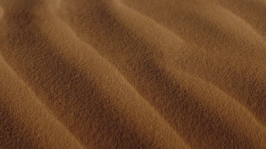 The land below is full of sand dunes