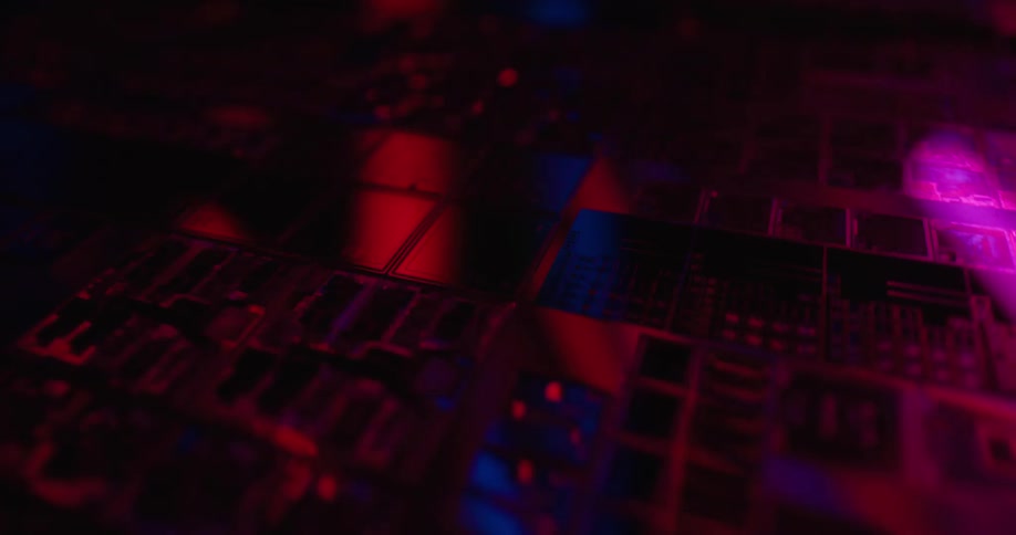 A close up of chips in a computer