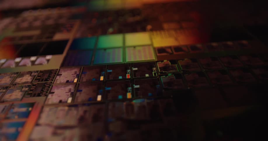 A close up of a computer circuit board