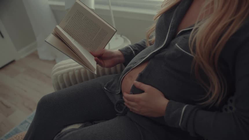 A portrait of a pregnant woman