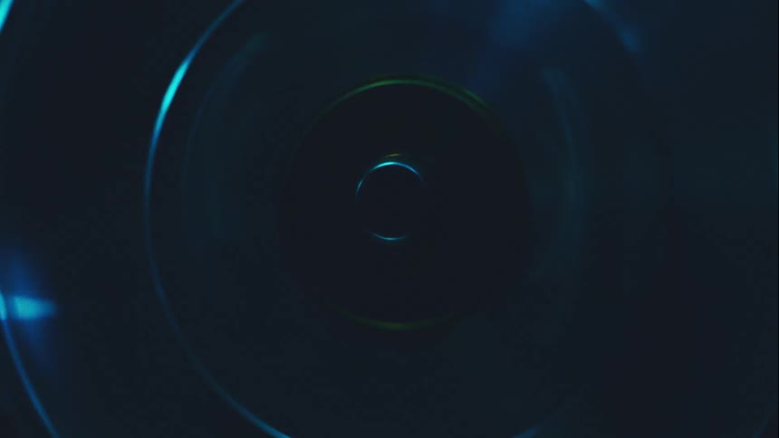A disc spinning at a high speed