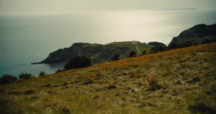 A view of a landscape along the coast