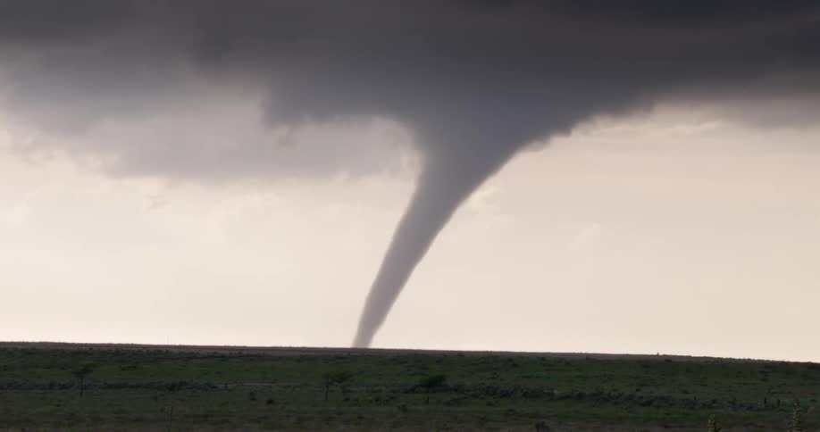 A view of a tornado outdoors