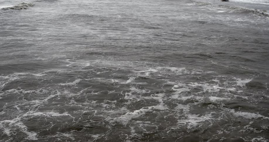 A view of some waves in the ocean