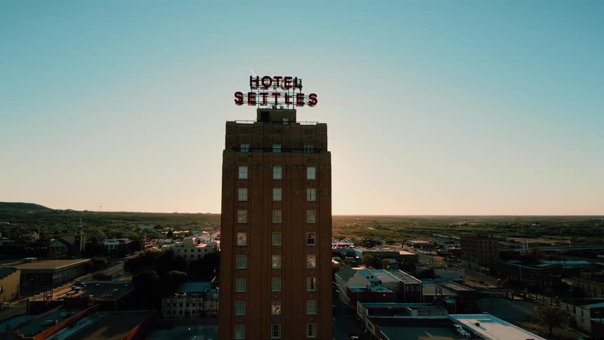 Hotel building in an urban area