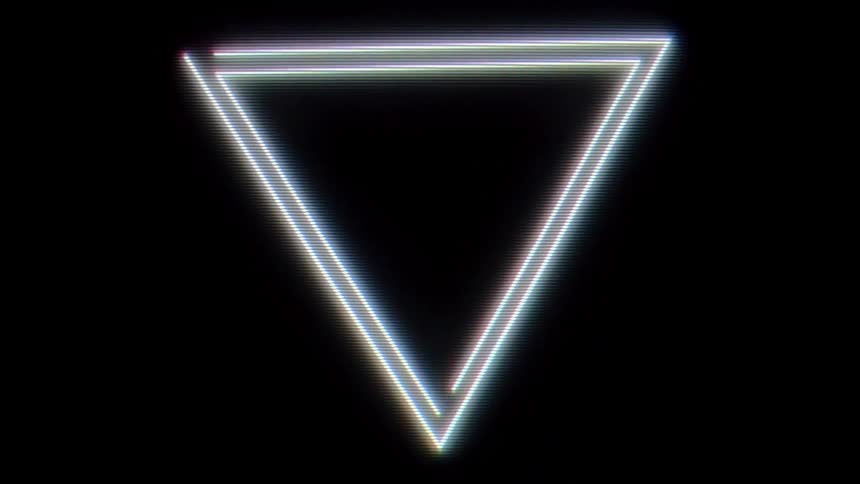 Triangle forming in a digital graphic