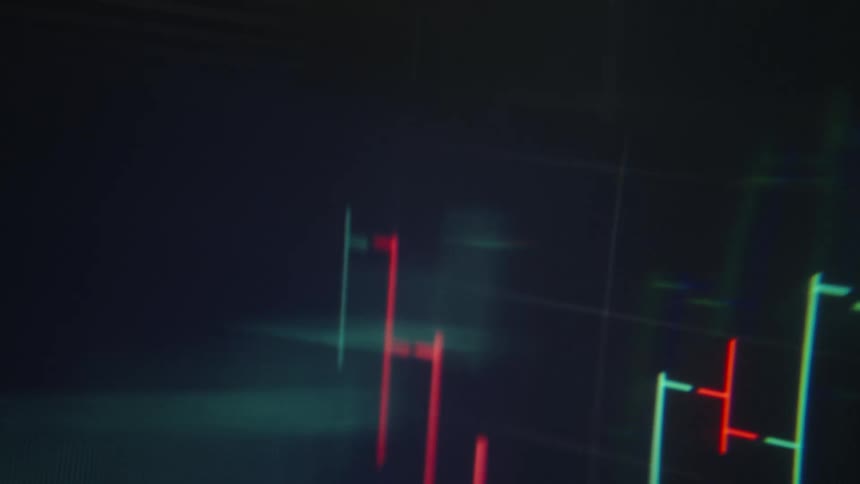 A close up of numbers and charts on a screen