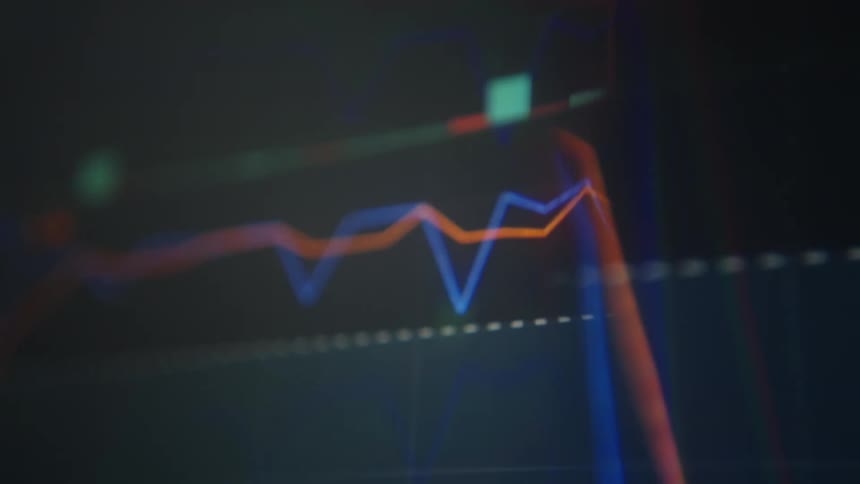 Informational graphs cover the computer screen