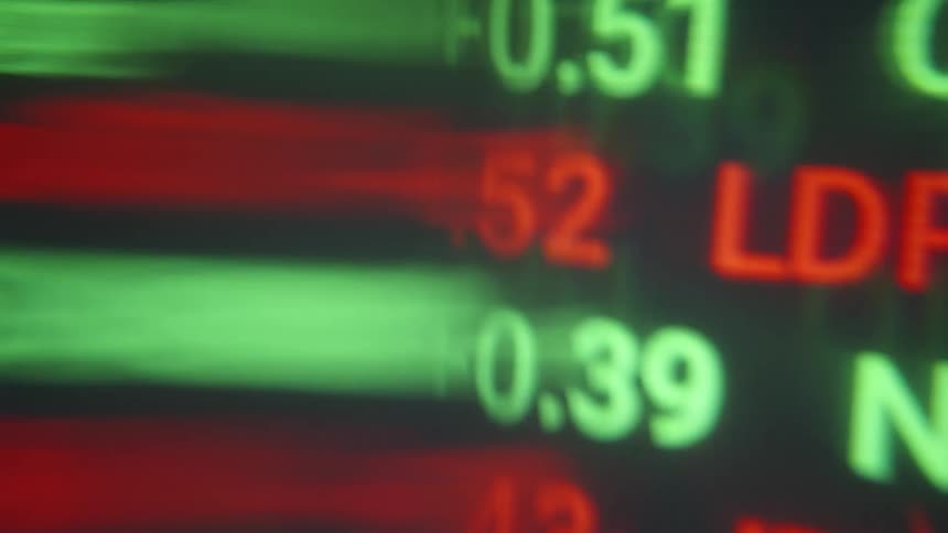 A close up of numbers on a screen