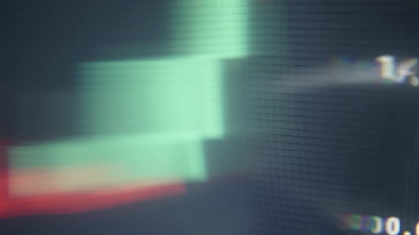A close up of a screen with numbers on it