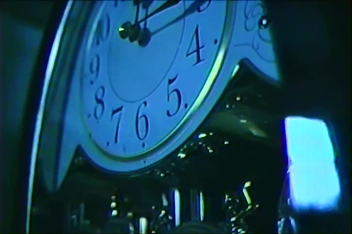 A clock in a room
