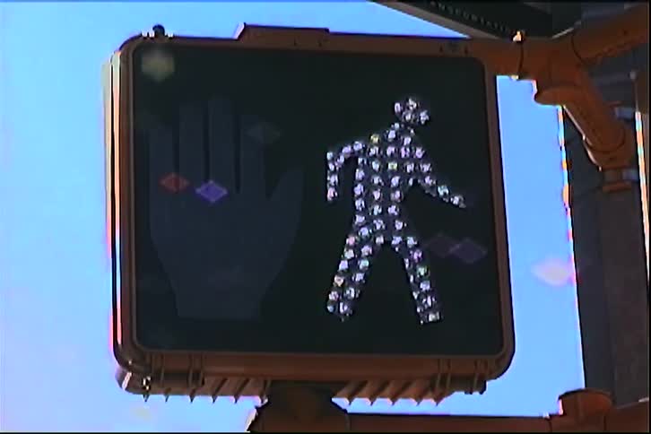 Illuminated pedestrian crossing signal