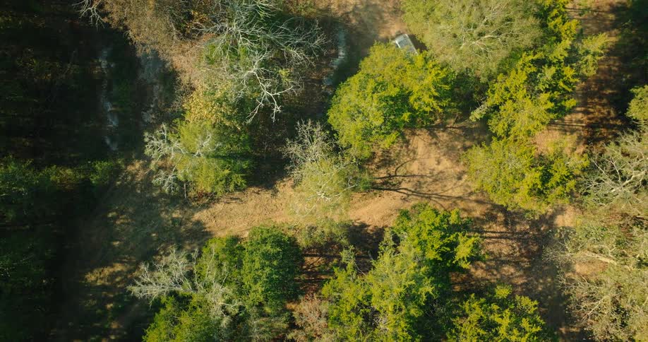 A vehicle driving off road