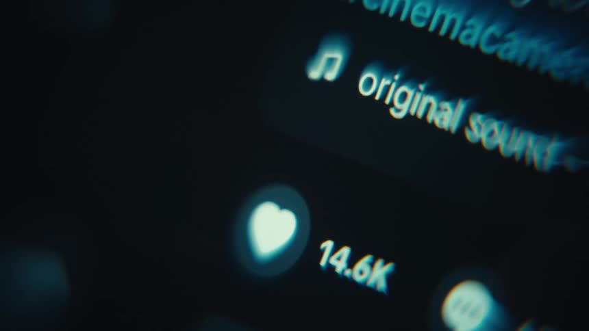 Heart icon with like counter on an app interface displaying