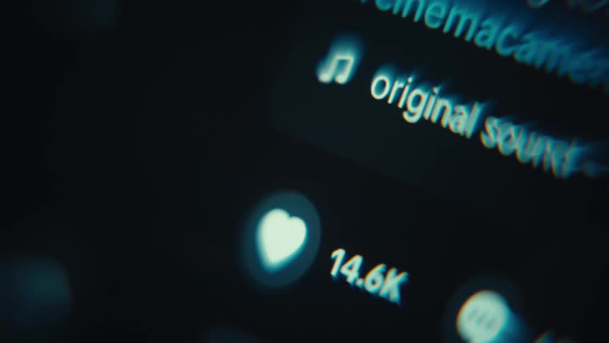 Social media application displays different media with different numbers of likes