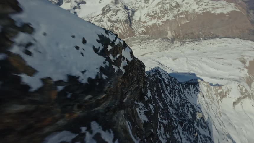 Diving Down the Summit of the Matterhorn with an FPV Drone