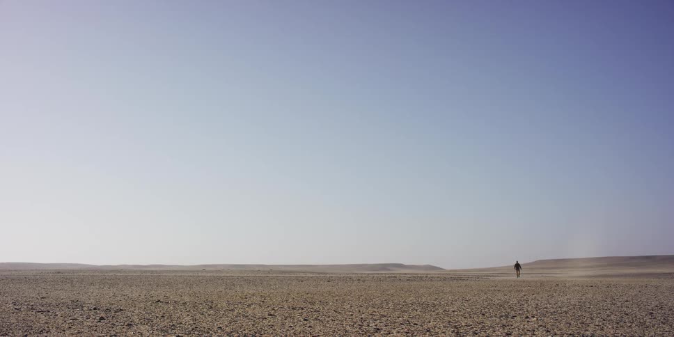 A view of a landscape in the desert