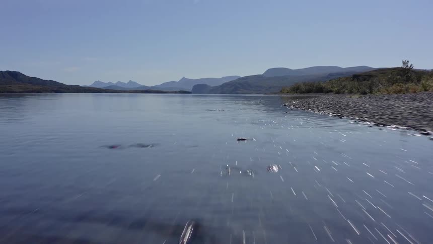 The river runs through the landscape