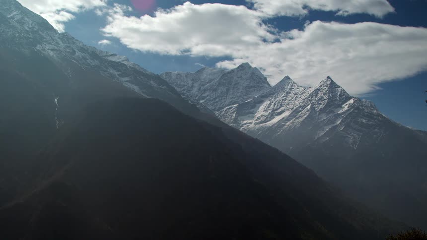 Mountainous landscape on a cloudy day