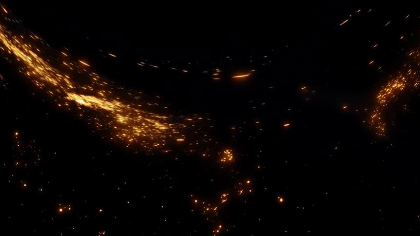 A majestic, slow pull-back reveals the glowing city lights of North America as seen from orbit against the dark expanse of space