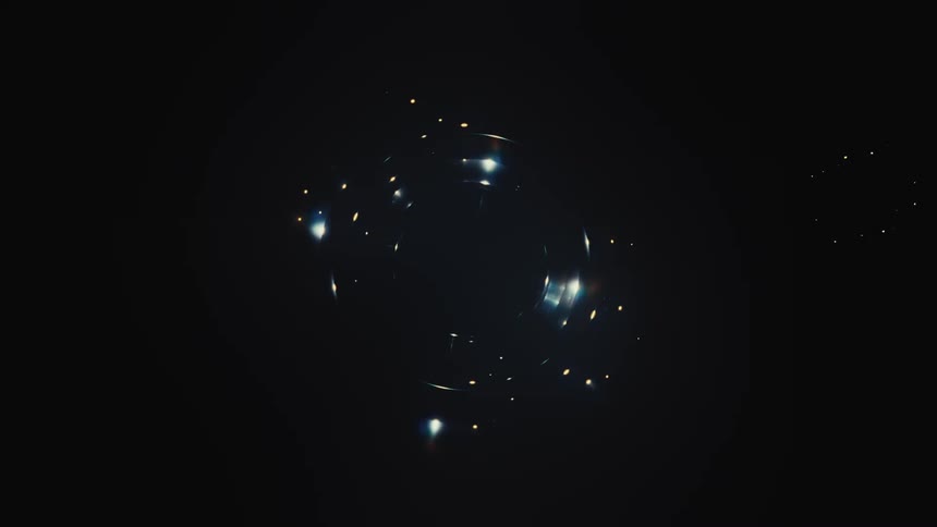 An abstract cosmic journey through swirling galaxies and nebulae culminating in a bright ethereal light