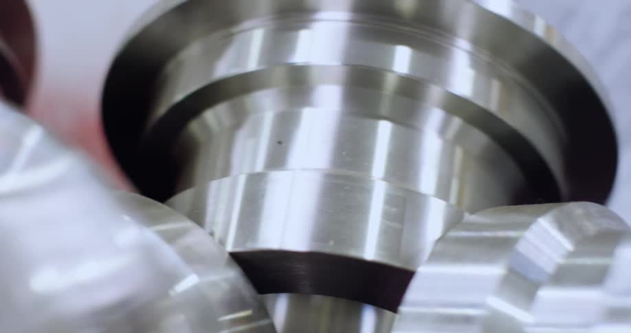 Close up of metal pieces