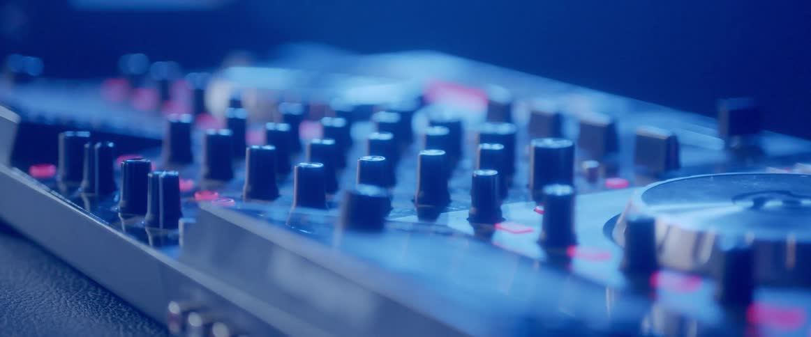 Knobs of a mixing board