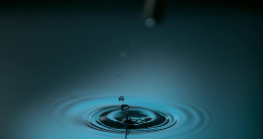 Fingers grab tip of bullet out of water