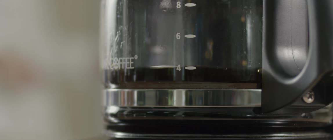 Coffee percolating in a pot