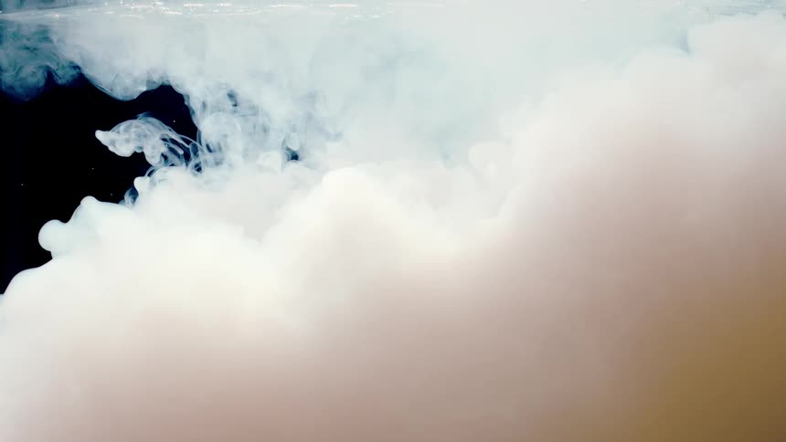 Smoke floating in billows