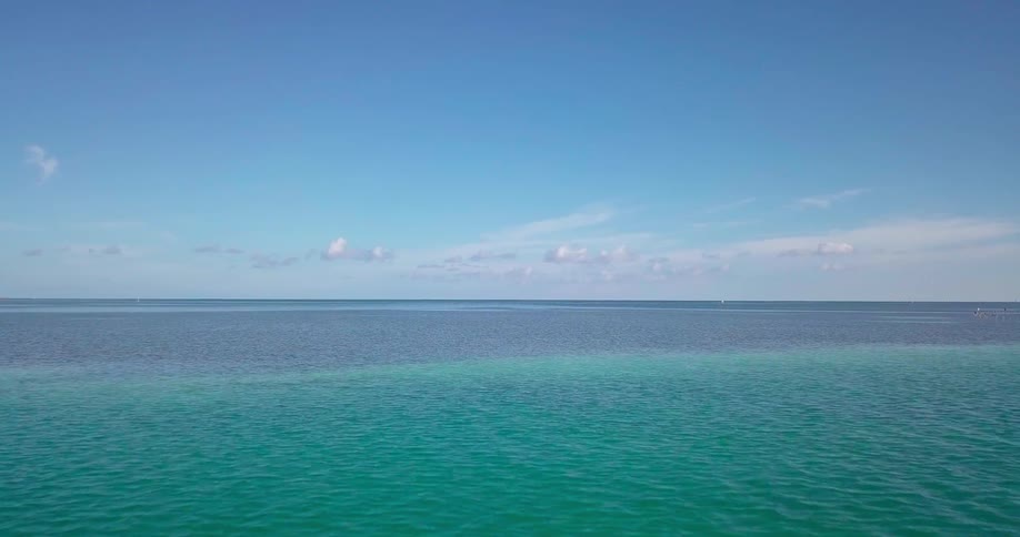 Turquoise ocean water ripples below
