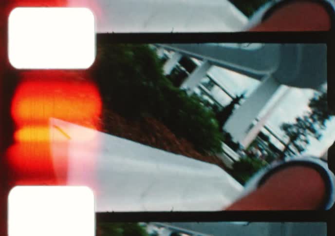Vintage 8mm film captures the futuristic architecture and rides of Tomorrowland in the 1970s