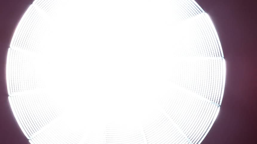Light bulb shining bright and then burning out