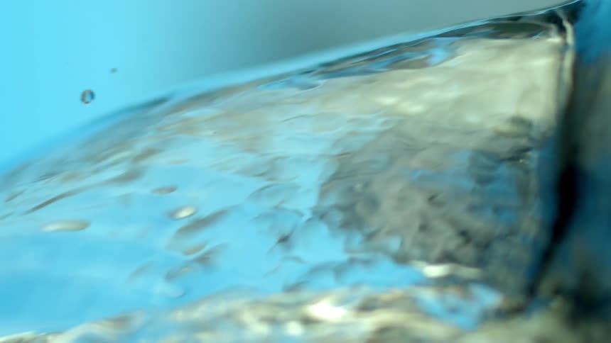 Water streams through the air
